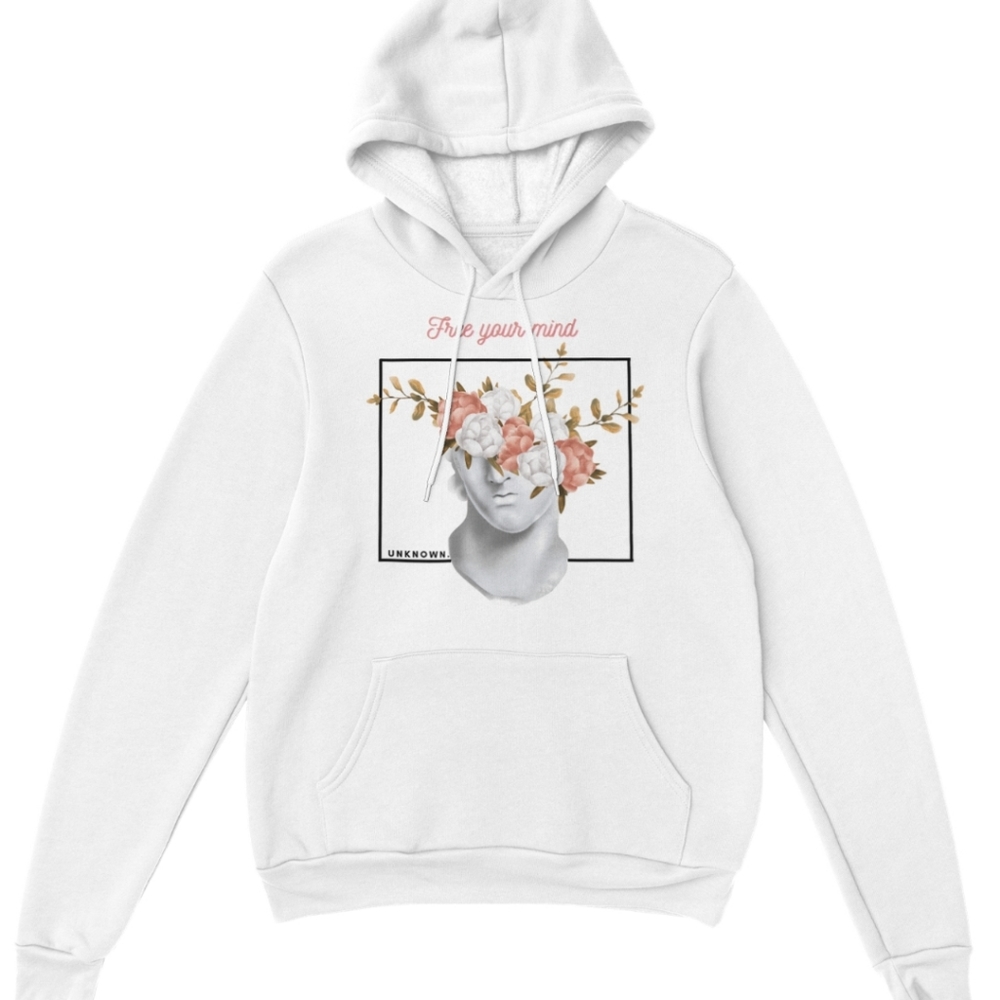 Free mind drawstring hoodie